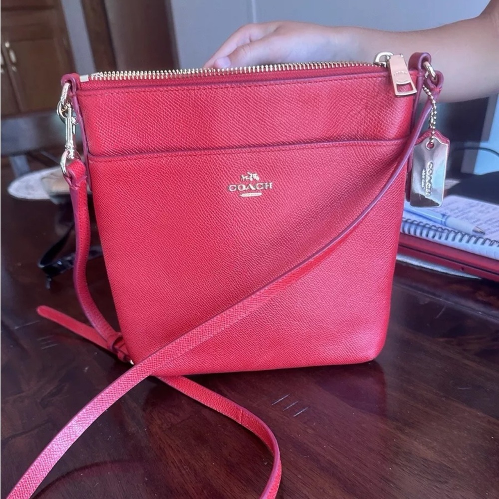 Coach red crossbody